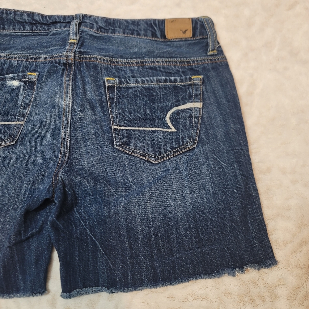American Eagle Outfitters Women's Short Size 0 Medium Wash Denim - Picture 6 of 11